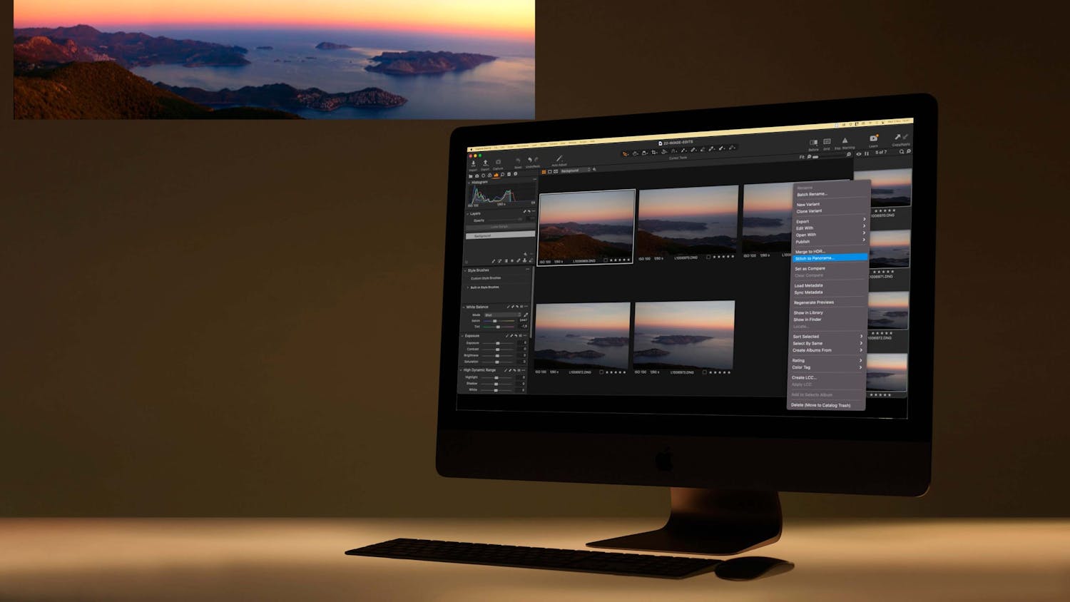 Ny panorama-funktion sætter flere billeder sammen.
